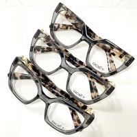 Nouvelles montures de lunettes de vue unisexes œil-de-chat en acétate de marques de luxe de créateurs, monture optique tendance avec verres transparents haut de gamme