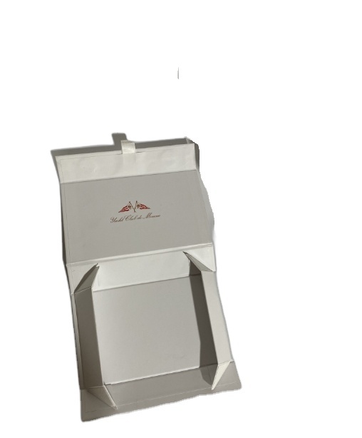 Customize logo Collapsible Folding Recyclable Rigid  Paper Gift Box Matt Lamination
