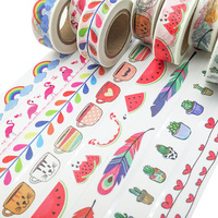 Ruban adhésif de conception personnelle, décoration de couleur auto-adhésive, papier de masquage, ruban Washi imprimé personnalisé