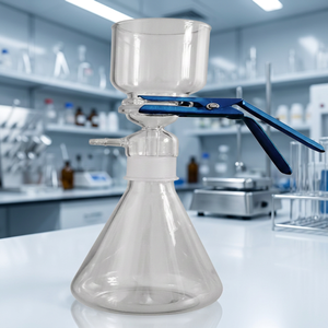 MAYALAB 1000ml Entonnoir Buchner en verre borosilicate 3.3 transparent de taille standard pour filtration sous vide, pour laboratoire et chimie OEM - Product Image 1