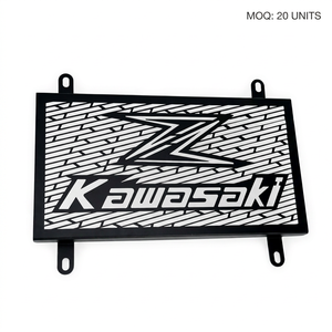 Protector de Radiador de Acero Inoxidable Negro para <span class=keywords><strong>Kawasaki</strong></span> Z250 Z300 NINJA 250 300, Rejilla Protectora para Motocicleta, Juego de Piezas de Repuesto - Product Image 1