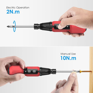 Destornillador Eléctrico Inalámbrico <span class=keywords><strong>USB</strong></span> Recargable de 900 mAh con Luz LED, 9 Puntas de Destornillador - Product Image 4