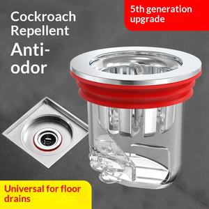 แกนดักกลิ่นพื้นห้องน้ำแบบเหล็ก ป้องกันกลิ่นย้อนกลับ ป้องกันแมลงและกลิ่นไม่พึงประสงค์ - Product Image 5