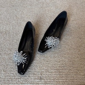 Pháo hoa mới nông miệng giày Womens phong cách Pháp cao cấp nhẹ nhàng tính khí vuông toe918 - Product Image 2