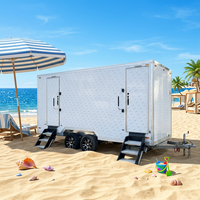 Toilettes mobiles portables de luxe professionnelles personnalisables à vendre – Cabine de toilettes préfabriquée