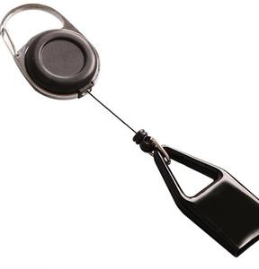 Cao Cấp Tùy Chỉnh Logo Nhẹ Hơn PVC Dây Xích Với Vành Đai Clip Có Thể Thu Vào Carabiner Kéo Huy Hiệu Chủ Làm Bằng Nhựa Silicone - Product Image 4