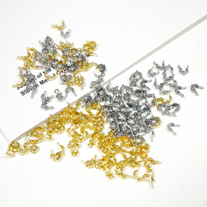 Terminales de Acero Inoxidable con Baño de Oro de 18K, Cubiertas para Nudos, Accesorios para la Fabricación de Joyerí<span class=keywords><strong>a</strong></span>, Tapas para Extremos de Pulseras - Product Image 2