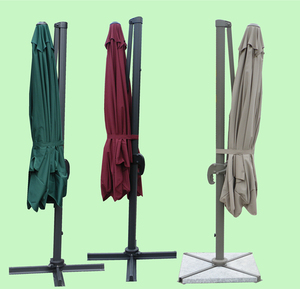 Sombrilla de <span class=keywords><strong>Patio</strong></span> Roma de Aluminio Moderna de Gran Tamaño con Poste Lateral para Jardín, <span class=keywords><strong>Patio</strong></span> o Parque, con Doble Techo y Logotipo - Product Image 4