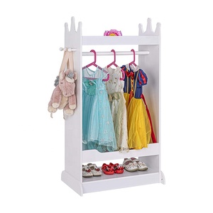 Costume de jeu en <span class=keywords><strong>bois</strong></span> <span class=keywords><strong>rose</strong></span> personnalisé pour tout-petits stockage de vêtements garde-robe pour enfants avec miroir et <span class=keywords><strong>armoire</strong></span> - Product Image 5