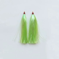 OEM 10cm Mylar Flash Teaser Thon Jig leurre de pêche Fly Bait Bucktail flashabou Bass Rig