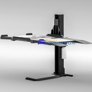 2000KG積載能力 シングルポスト油圧式2段式駐車リフト 一柱式カーリフト設計 パークリフト設備 - Product Image 3