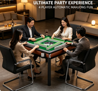 Table de mahjong électronique automatique multifonctionnelle pour le divertissement familial et les repas