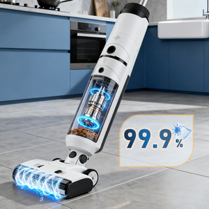 Lavasciuga Pavimenti 3 in 1 180° con Aspirapolvere e Mocio 12000pa 2600mAh 500ML Autopulizia One-Touch 170W Bianco - Product Image 5