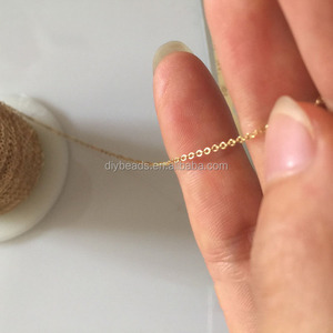 סיטונאי זהב 14 קראט מלא 1.28 מ "מ עגולה שטוח רוחב עבור 3 מ" מ 4 מ "מ 6 מ" מ 25 מ "מ - Product Image 4