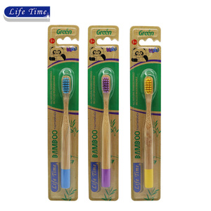 Redondeados <span class=keywords><strong>mango</strong></span> bambú cepillo de dientes personalizado para los niños - Product Image 3