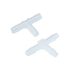 Conector de 3 vías tipo T de PP-Nylon con púas, de 3/32 a 1/4 pulgadas, en blanco y negro, desviador de manguera flexible para fontanería y transferencia de fluidos - Product Image 2