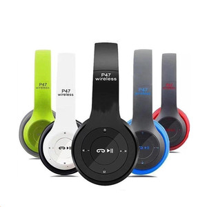 P47 Wireless Headphones <b>Bluetooth</b> 5.0 Stereo Sports Foldable With Card Slot Gaming - Product Image 1