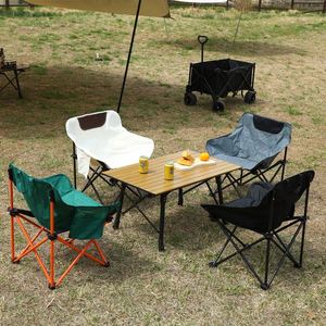 Custom Logo Portable Ultralight New Design Outdoor <b>Camping</b> Collapsible Moon Fishing Chair - Product Image 5