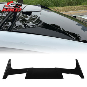 เหมาะสำหรับ Tesla Model X 2016-2026 สปอยเลอร์หลังคาทรง ST สีดำเงา - Product Image 1