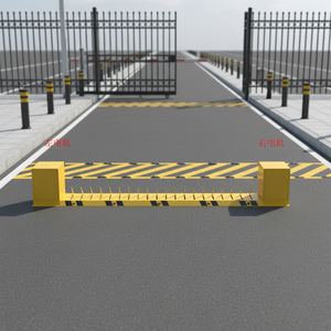 Barrera Hidráulica con Púas para Neumáticos, Control Remoto SST, Resistente al Agua, Bloqueo de Carreteras para Intrusos - Product Image 5