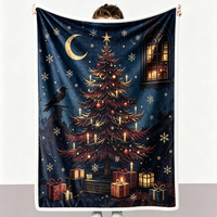 Personalized Printed Winter Baby Blanket Warm Minky Throw for Bed Sofa Throw Custom Printed Blankets