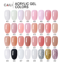 CAILI personnalisé professionnel ongles salon 30ml laiteux acrylique Gel d'extension non collant facile à tremper gel constructeur en gros OEM/ODM