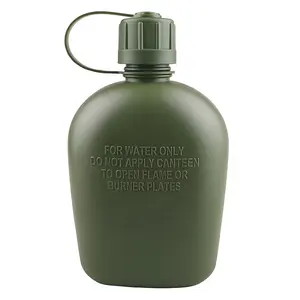 BPA free plastic outdoor bottle plastic water bottle canteen canteen for outdoor sport bottle