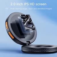 365 Portable Digital Electron Microscope 2MP 500X Magnifier PC Support 8LED Lens Folding Autofocus Microscope for Mobile Repair