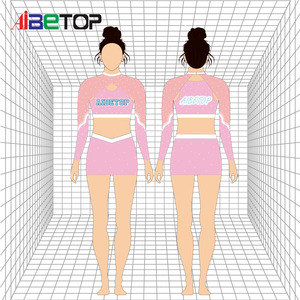 Spandex Cheerleader Uniform Sexy Cheerleader Uniform Youth Disfraz cómodo para Cheer Competition - Product Image 2