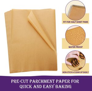 Feuilles de cuisson perforé antiadhésives, 9x13 pouces, 100 pièces, papier prédécoupé pour la cuisson, la cuisson, la friture et la cuisson à la vapeur - Product Image 3