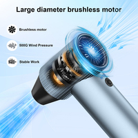 Ventilateur turbo à jet ionique à haut débit d'air 90000 tr/min moteur sans balais USB dépoussiéreur d'air comprimé activé par la chaleur utilisation en plein air dans les hôtels