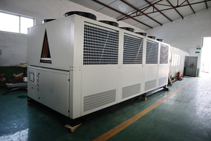 90Ton 300KW Sistema de refrigeración por agua Compresor de tornillo Enfriador de agua refrigerado por aire para procesos industriales - Product Image 3