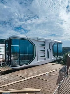 Unità Capsula Spaziale Modulare Insonorizzata e Isolata dal Freddo, Montaggio Rapido in Loco, Struttura Trasportabile, Alloggio Vacanze nella <span class=keywords><strong>Prateria</strong></span> - Product Image 5