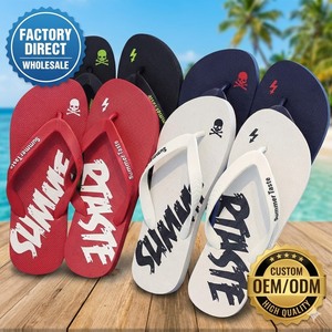 Chanclas de Plataforma para Hombre, Antideslizantes, con Suela Gruesa, Diseño Graffiti, para Playa, Verano, Venta al Por Mayor, Proveedor, Zapatos Personalizados OEM - Product Image 1