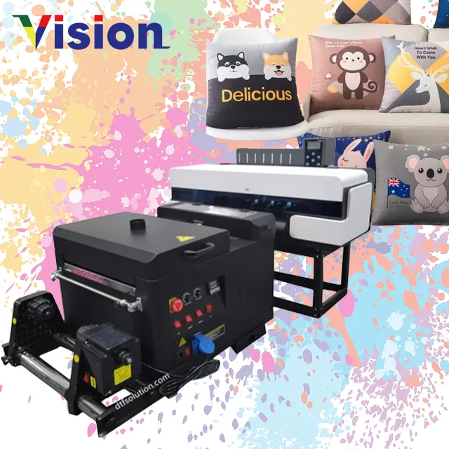 2024 baru A3 UV stiker Dtf Printer langsung ke PET Film dengan XP600 semua dalam satu Printer