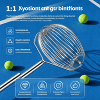 Recogedor de Pelotas de Tenis EFON EF38 con Capacidad para 40 Pelotas, Sin Necesidad de Doblarse, Recogedor Rápido con Rodillo, Acero Inoxidable, para Entrenamiento en Cancha