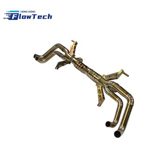 ระบบท่อไอเสียไทเทเนียมแบบ Catback สำหรับ Audi R8 V10 5.2L เพิ่มประสิทธิภาพ - Product Image 3