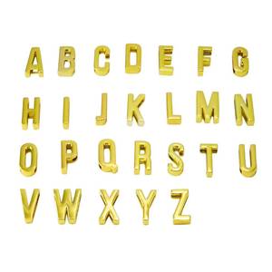 ตัวอักษรโลหะแบบเลื่อนได้ A-Z และสัญลักษณ์ต่างๆ ชุดอักษรย่อ DIY สำหรับตกแต่งเคสโทรศัพท์ ขายดี - Product Image 2