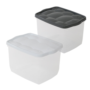 Tartarugo <b>Storage</b> Box 400x300x250mm PP Plastic White <b>Grey</b> Container Bin - Product Image 1