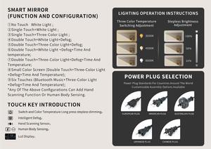 กระจกติดผนังแบบขายส่ง กระจกห้องน้ำ กระจกติดผนังห้องน้ำ กระจกแต่งหน้าสำหรับโรงแรมและร้านเสริมสวย - Product Image 6