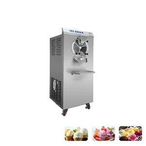 Commercial Ice Cream Maker Machine Prices Batch Freezer Automatic Fresh Fruits Vertical Gelato Hard Ice Cream Machine