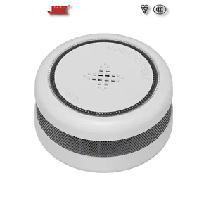 Mini détecteur de fumée avec étiquette EN14604 CE VDS NF Q, alarme de fumée sans fil pour la maison