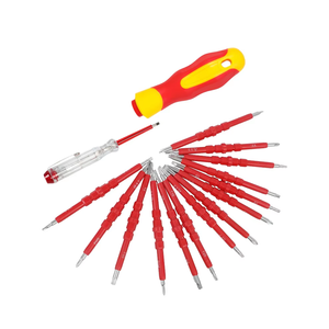 Juego de destornilladores aislados 29 en 1 Herramienta de mantenimiento doméstico aprobada por <span class=keywords><strong>electricista</strong></span> de una palabra cruzada para telecomunicaciones - Product Image 3