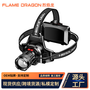 Linterna Frontal Recargable Xinster con Ventilador, Luz LED con Zoom de 3600mAh, Portátil para Exteriores - Product Image 4