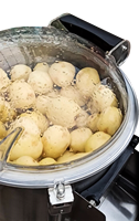 Machine à éplucher les pommes de terre automatique en acier inoxydable à prix d'usine, machine électrique de lavage et d'épluchage pour boulangerie, haute efficacité