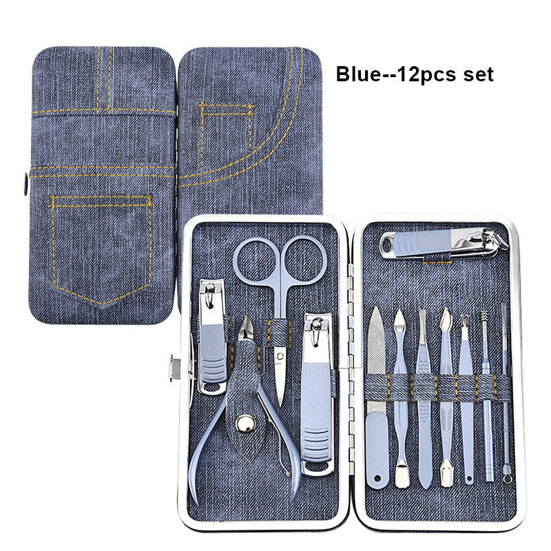 สีฟ้า--ชุด 12 ชิ้น