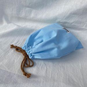 Custom Logo Fabric Cotton Covers <b>Drawstring</b> Dust Bag Recyclable Canvas <b>Drawstring</b> Gift Packaging <b>Pouch</b> Bag for Jewelry - Product Image 4