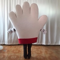 Costume de mascotte de grande taille blanc/Costumes de mascotte de vacances