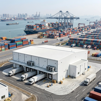 Entrepôt frigorifique en structure métallique, chambre froide modulaire isolée, entrepôt congélateur pour la distribution logistique de produits alimentaires