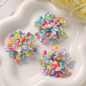 Perles poney à <span class=keywords><strong>sequins</strong></span> de 27 mm en gros, perles fleur métallisées brillantes pour la fabrication artisanale de boucles d'oreilles, épingles à cheveux de mariage, colliers et fournitures d'artisanat - Product Image 2